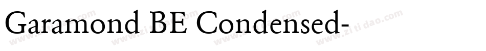 Garamond BE Condensed字体转换